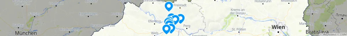 Kartenansicht für Apotheken-Notdienste in der Nähe von Hellmonsödt (Urfahr-Umgebung, Oberösterreich)